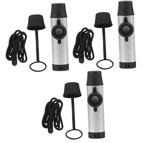 Kazou en métal Milisten avec embout en silicone pour adultes et débutants - Lot de 3