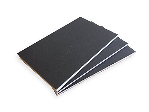 Unbranded Pocket Notebook, Black (3-pack of Notebooks)