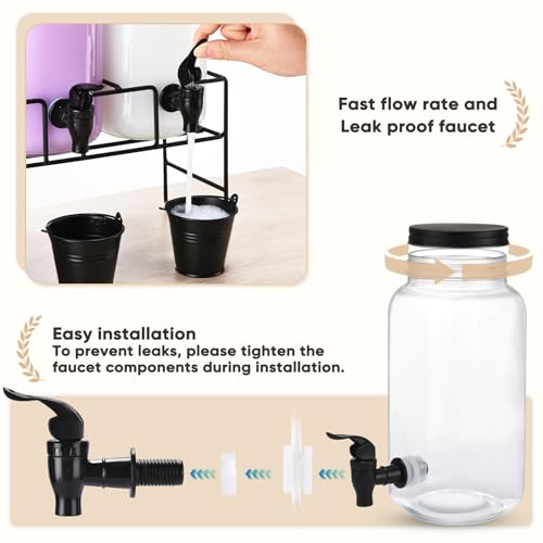 Liquid-Laundry-Detergent-Dispenser-Three-22L-Laundry-Detergent-Dispenser-Glass-Jar-for-Liquid-Detergent-Fabric-Softener-Laundry-Soap-Dispenser-for-Laundry-Room-Organization-Black