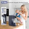 MOMFANN Formula Dispenser Machine, 2-Minute Quick Mix Baby Formula Maker, One-Touch Automatic Milk Maker, 3 Formula Temps + 4 Hot Water Choice, 2L Tank & Sealed Powder Container for Clump-Free Formula