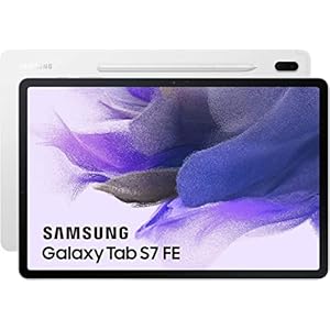 SAMSUNG Galaxy Tab S7 FE – Tablet de 12.4″ (WiFi, RAM de 4GB, Almacenamiento de 64GB, Android) – Color Plata [Versión española]