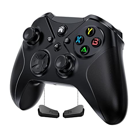 Wireless Controller für Xbox One Elite Gamrombo Programmable Gamepad für Xbox One X/S Xbox Series X/S mit Audio/Makro-Definitionen/Turbo/Dual Vibration/Motion Sensor/Share Cover