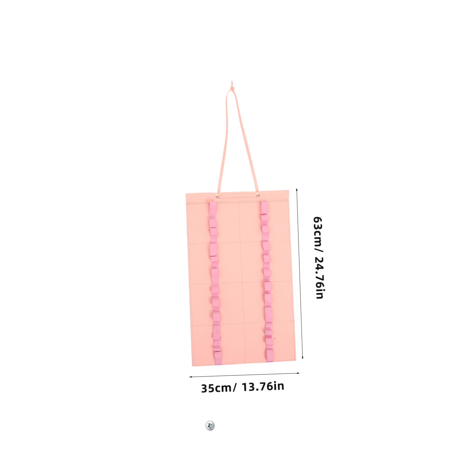 Organizador de Baquetas Plegable de Fieltro Rosa, 2 Piezas | Soporte Colgante Portátil, Estructura Plegable, Guarda hasta 12 Cinturones para Casa y Práctica