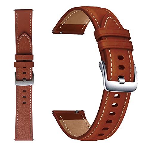 Correa de piel auténtica para Garmin Vivoactive 3 en elegante color ágata 5