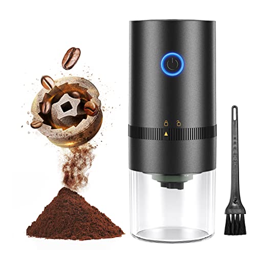 COPIC Elektrische Frässtifte Kaffeemühle Nüsse und Gewürzmühle Kapazität 30 g mit Keramik konischer Frässtifte…
