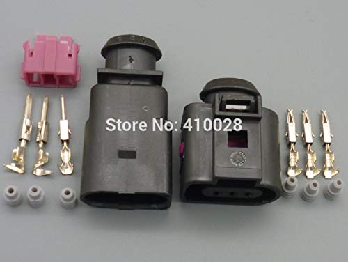 100set 1.5mm 3pin Fuel Leak Detection Diagnosis Pump Connector case for Audi for VW 1J0973703 1J0 973 703 1K0973804
