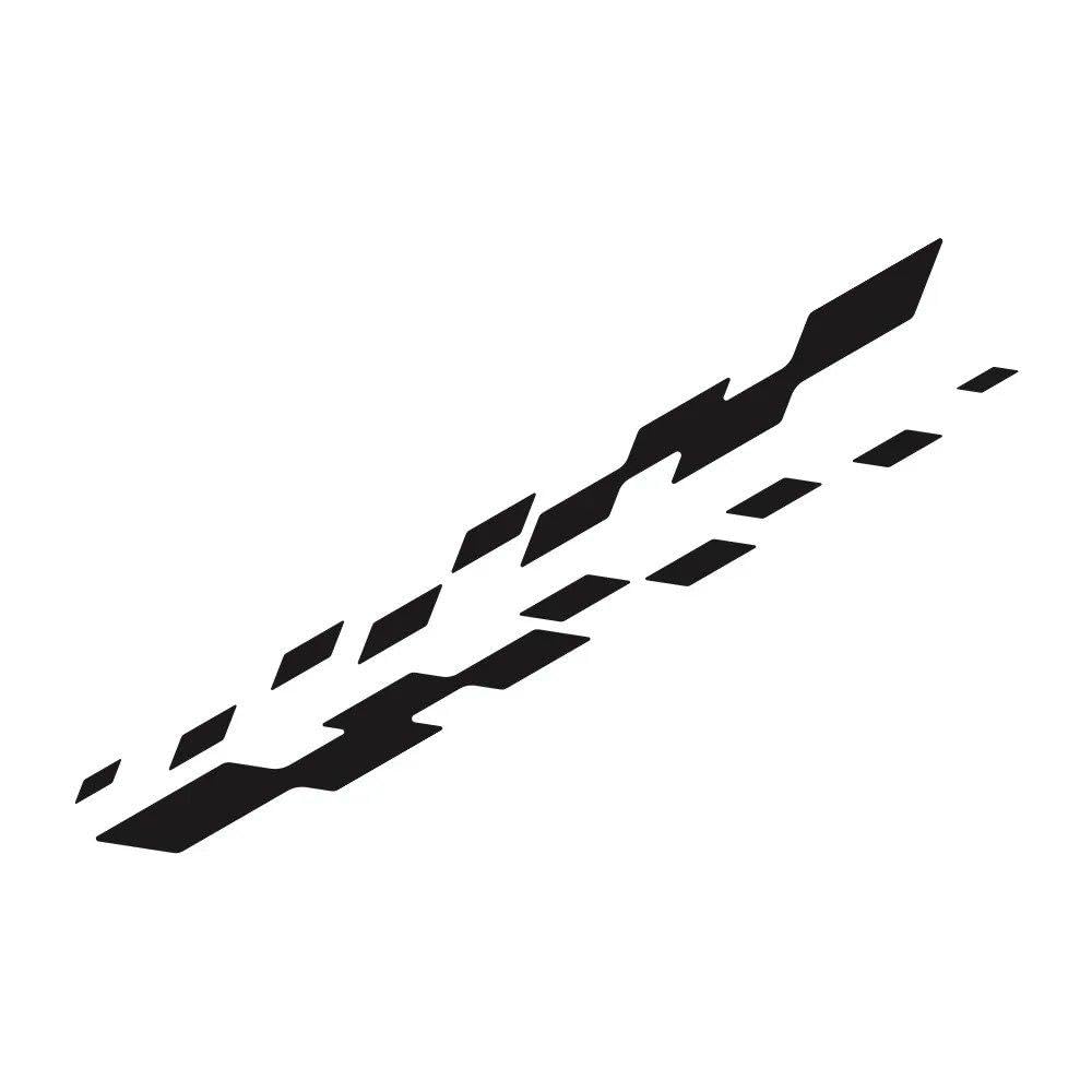 Dabhuoc Glossy Black Car Door Sticker Racing Stripes Graphics Vinyl Decal Auto Accessories(Glossy Black)