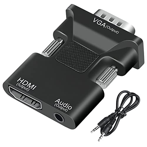 FDG HDMI to VGA Adapter Converter, Suitable for laptops, Old Computers, Monitors, projectors.hdmi to...