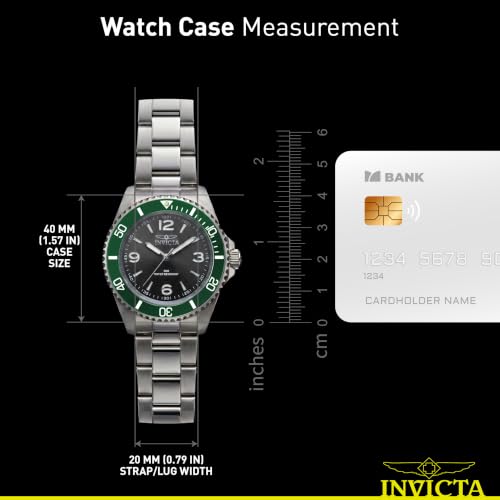 Image of Invicta Specialty Men 40mm Stainless Steel Steel Black dial PC21J Quartz