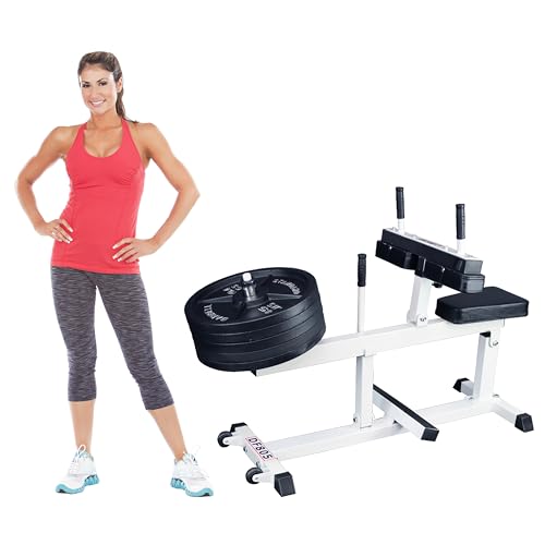 Deltech Fitness DF805 Seated Calf Machine – 500 LBS Capacity – Seated Calf Raise Leg Exercise...