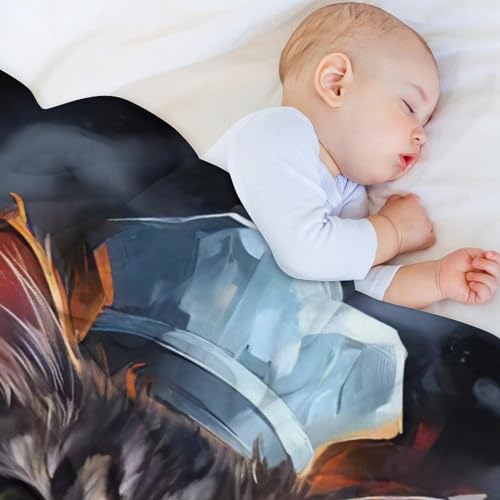 Couverture 3D chat en flannel de 130x180cm lavable en machine - 5