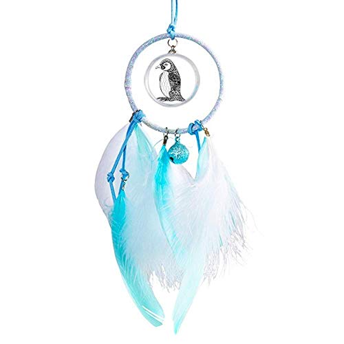 DIYthinker Penguin Human Paint Quiet Baby Dream Catcher Wind Chime Car Hanging Pendant
