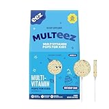 Lolleez MULTEEZ Daily Multivitamin Pops for Kids, Birthday Cake Flavor, 13ct