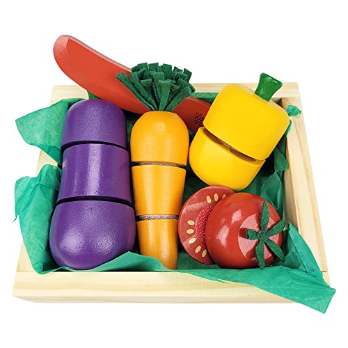 NewArt Toys Coleção Comidinhas Kit Legumes Com Corte-4 Legumes +Faca+Caixa, New Art