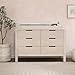 Carter's by Colby 6-Drawer Baby Dresser for Bedroom - Kids Dresser for Boys & Girls - Double Chest of Drawers for Nursery - Versatile Wooden Dresser for Living Room & Hallway - Washed Natural