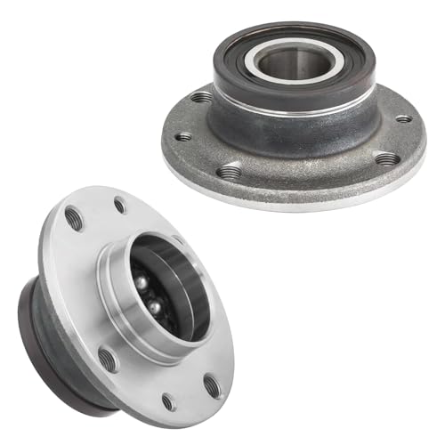 Image of Detroit Axle - FWD Rear Wheel Bearing Hubs for Fiat 500 2012-2019 Replacement 2013 2014 2015 2016 2017 2018 Wheel Bearing and Hubs Assembly
