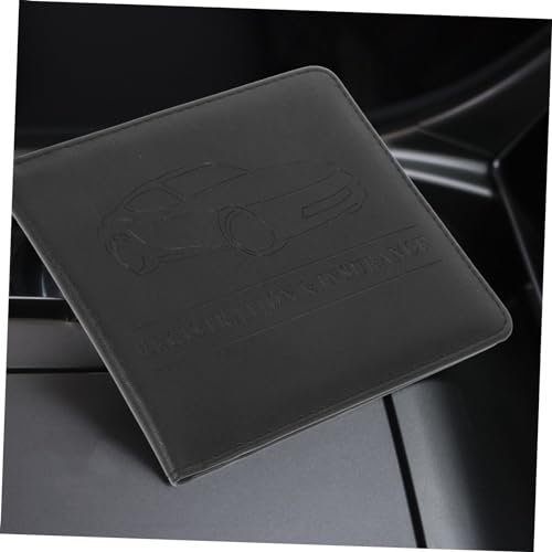 Car Registration and Insurance Card Holder Pu Leather Document Organizer for Secure Storage of Vehicle Papers Lightweight and Portable Case for Daily Use4