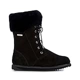EMU Australia Shoreline Womens Liner Skin Boot Waterproof Fashion in Black,9 B(M) US
