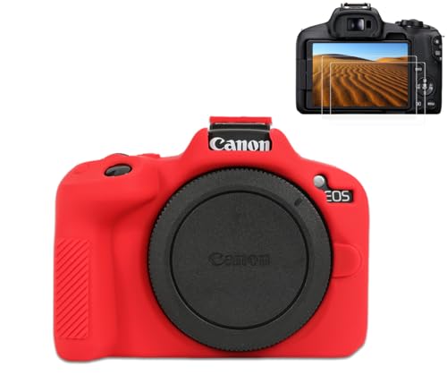 Funda de silicona para cámara Canon EOS R50, color rojo miniatura 1