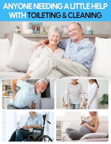 Toilet Aids Kit for Wiping Bottom - Long Reach Comfort Butt Wiper Tool for Disabled, Elderly and Surgery Recovery, Butt Cleaner Wiping Aid, Personal Hygiene Kit, Bathroom Mobility Aid - Image 4