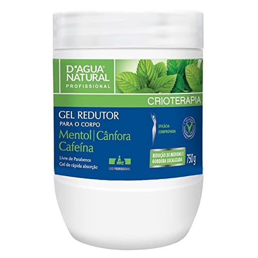 D'AGUA NATURAL Gel Redutor D'Agua Natural 750 G