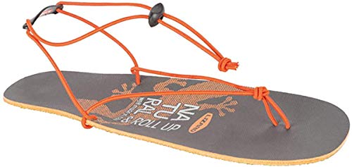 Lizard Roll Up, Sandali unisex, Grey Orange, 40 eu...