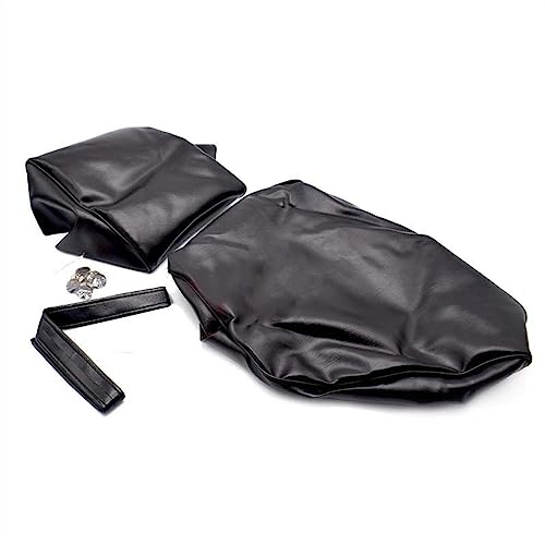 Housse de siège moto étanche en cuir PU noir protection et rénovation pour selle VLX400 Steed