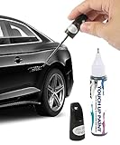 Zlirfy Touch Up Paint for Cars,Automotive Touch Up Paint Pen,Two-In-One Automotive Car Touch Up Paint Scratch Remover Pen for vehicles,Quick Solution to Repair Car Paint Minor Scratches (Black)