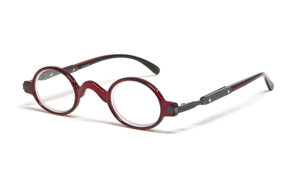 Calabria R314/R501S Vintage Retro Metal Reading Glasses for Men & Women Designer Professor Round One Power Readers Unisex