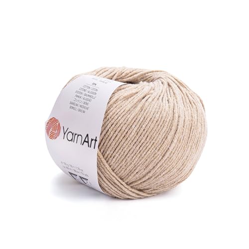 Image of YarnArt Genius Soft Cotton Acrylic Blend Yarn - Amigurumi, Crochet and Knitting -%55 Cotton-45% Acrylic, Craft Yarn for Kids and Adults Garments, Baby Items and Accessories, 174 yds / 50 g