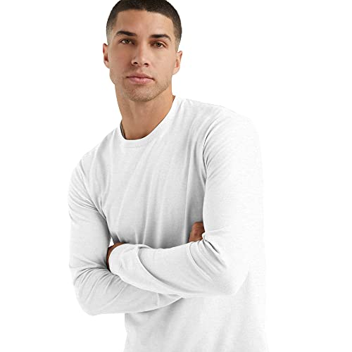 Hanes Men's Originals Long Sleeve Cotton T-Shirt, Classic Crewneck Tee for Men, Available in Tall4