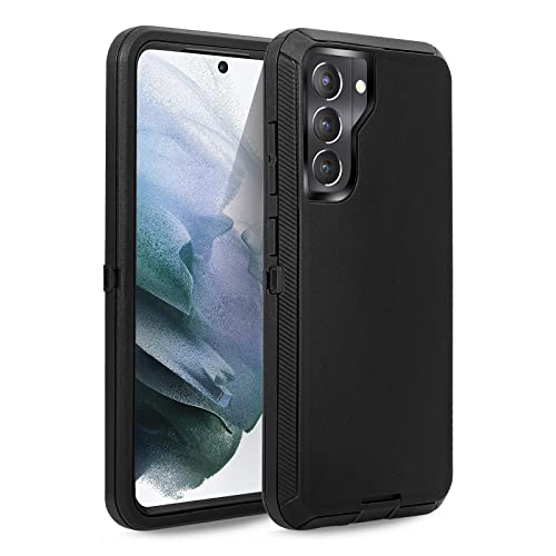 Anloes Defender Case for Samsung Galaxy S22 Plus 5G, Galaxy S22 Plus 5G Phone Case Heavy Duty Shockproof Dustproof 3 in 1 Rugged Protective Bumper Cover for S22+ 5G (Samsung S22 Plus 5G, Black)