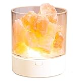 AZXJC Himalayan Salt Lamp,USB Salt Natural lamp Night Light, with 7 Colors Changing, Light Dimmer...