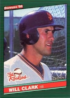 1986 Donruss the Rookies Baseball #32 Will Clark Rookie Card