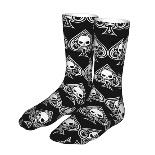 Poker Ace Of Spades Running Socks Breathable Round Neck Socks Sports Socks2
