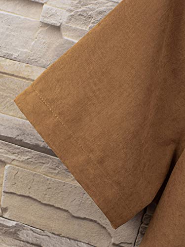 Verdusa Men's Casual Button Down Shirt Short Sleeve Collared Top4