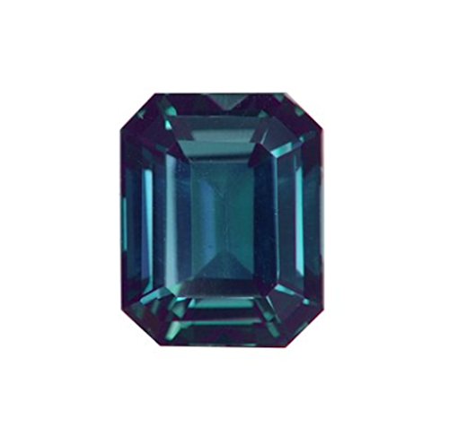 Jaz77 - Russian Lab Created Pulled Alexandrite True Color Change 6x4 mm (1 pc) AAA Emerald Cut Loose Gemstone