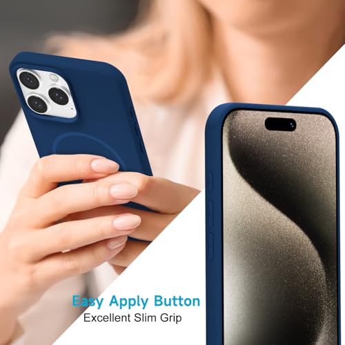 Coque iPhone 15 Pro Max silicone compatible MagSafe fine esthétique LoeoeL - 6