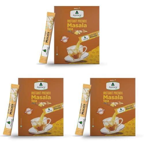 Image of APSARA Instant Tea Premix Masala Chai 36 Sachets | Ready To Drink, Masala Tea Powder | Masala Chai Enriched With 100% Natural Ingredients - Ginger, Cardamom, Black Pepper, Clove, Cinnamon and Nutmeg