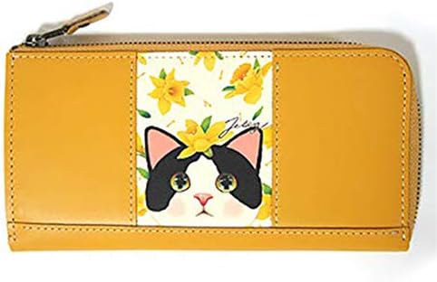 Amazon Choo Choo本舗 Jetoy Japan 猫の長財布3 白黒イエローフラワー 猫グッズ 猫雑貨 Jetoy Japan 財布