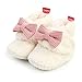 Baby Jungen Mädchen Winter Warme Fleece Stiefel Neugeborene Weiche Sohle Bowknot Erste Wanderschuhe Infant Baby Warme Fleece Booties 12-18M