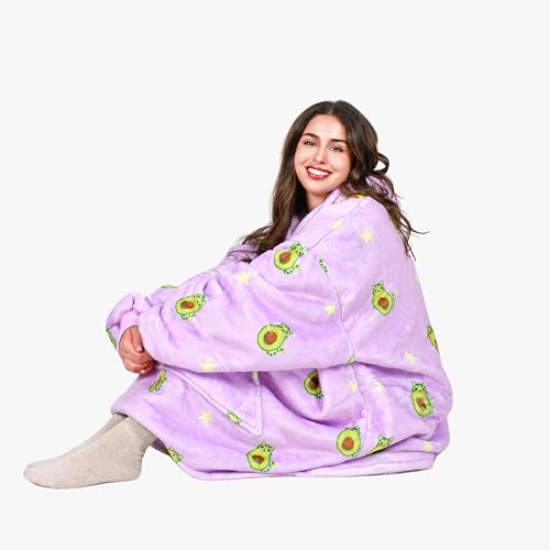 Tirrinia Oversized Sherpa Blanket Hoodie — One-Size Wearable Blanket — view 2
