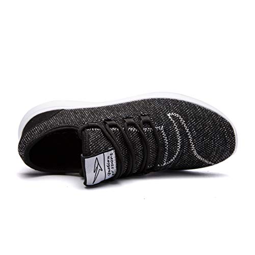 Srenket Mens Casual Athletic Sneakers Comfortable Running Shoes Light Tennis Zapatos Footwear for Men Walking Workout Black43