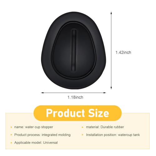 6 pz inserto de portavasos para carro silicona negro miniatura 2