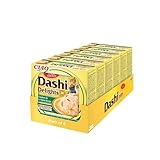 INABA Dashi Delights - Trozos en un caldo de copos de bonito con pollo, atún y salmón - Comida para gatos - Topping - Alto contenido en proteínas - Ingredientes naturales - 6 x 70g