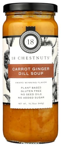 18 Chestnuts, Soup Carrot Ginger Dill, 16 Ounce