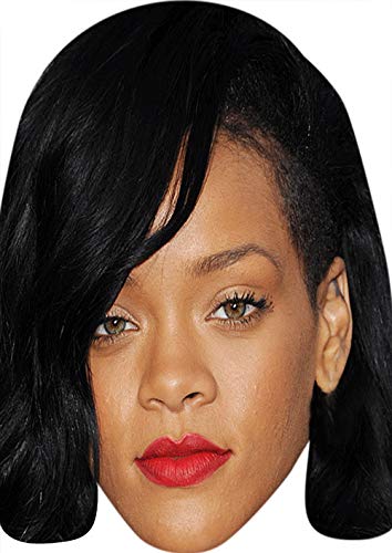 FoxyPrinting Rihanna MH 2018 Music Celebrity Cardboard Party Face Mask Fancy Dress