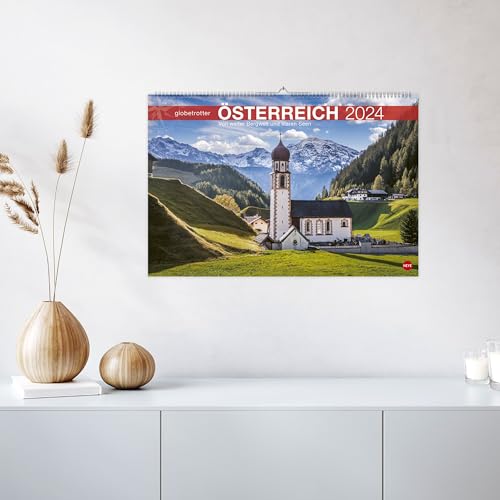 Österreich Globetrotter Kalender 2024. Die Alpenrepublik von ihren schönsten Seiten in einem großen Fotokalender. Ein Wandkalender 2024 im Großformat ... klaren Seen (Heye Globetrotter Reisekalender) - Image 2