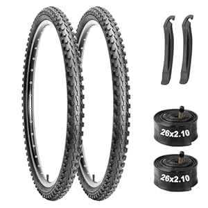 Mountain Bike Tires & Tubes Set: 26×2.1 Inch Mountain Bike Tires & Tubes Set: 26×2.1 Inch