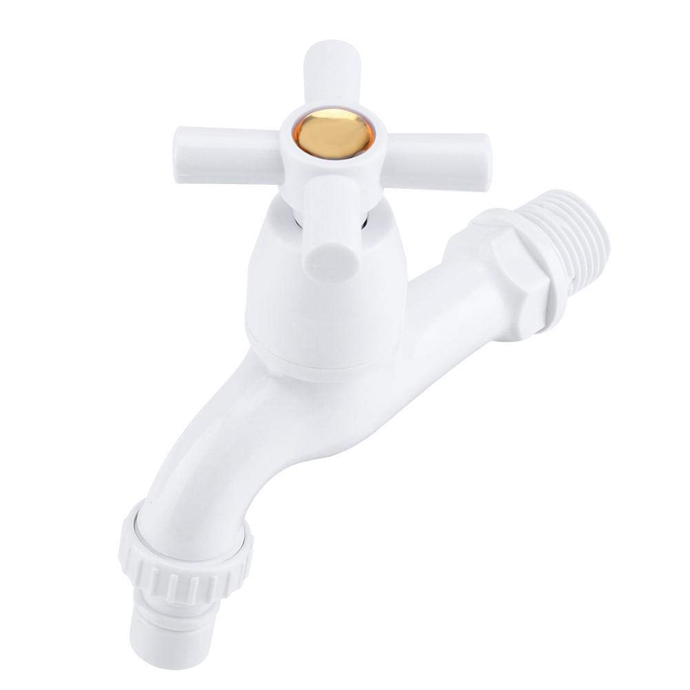 Pack of 2 Sink Basin Water Tap Mop Pool Faucet Wall Mounted ABS Plastic Plated Water Saving Time